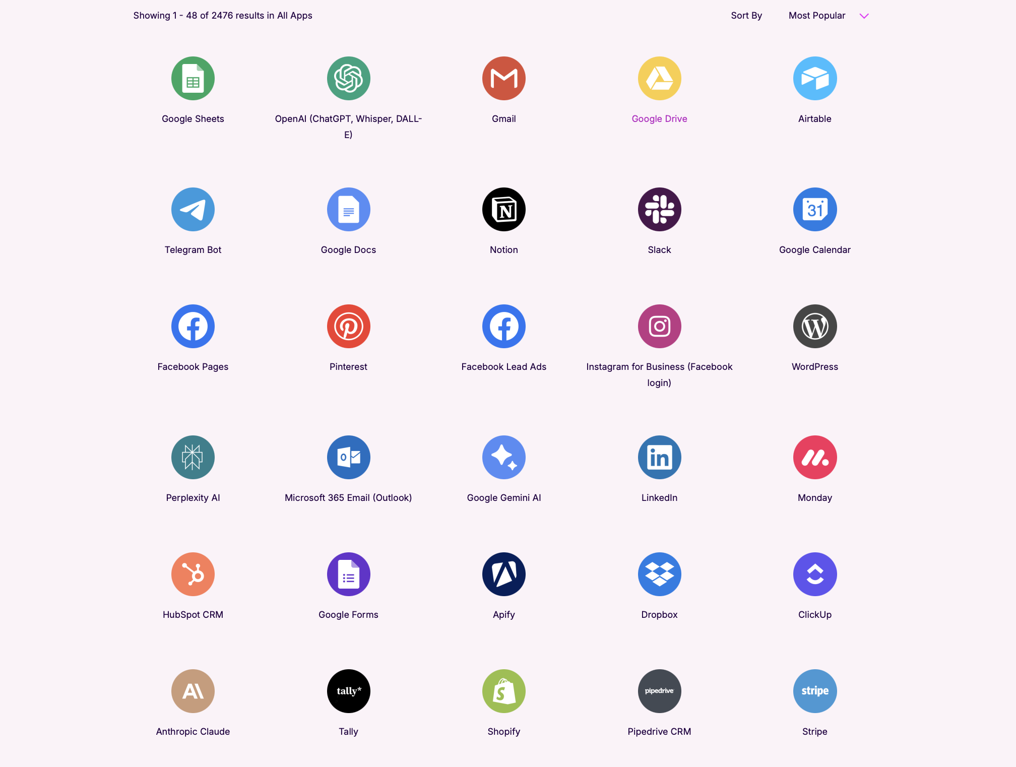 ThunderPhone integration dashboard